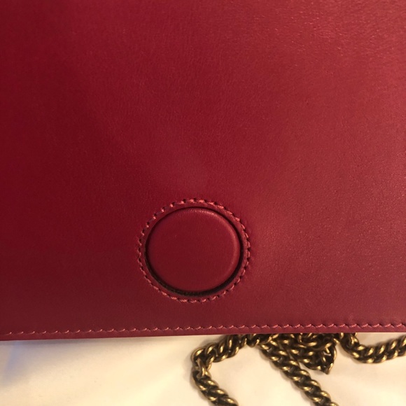 TWICE HOST PICK🥰❤️🥰Gucci Marmont Velvet Love Mini Shoulder Bag Pink - Picture 9 of 10